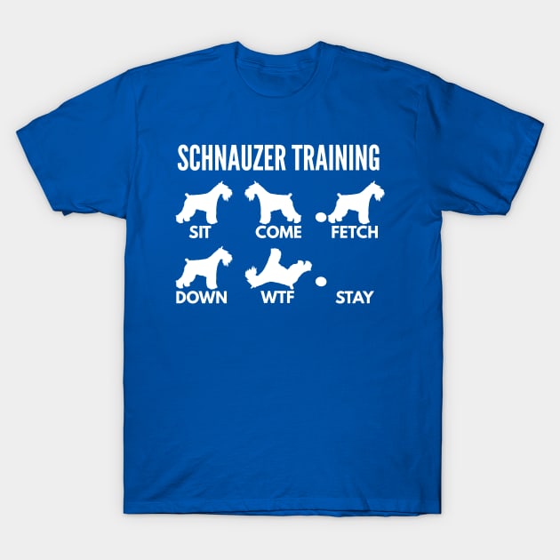 Schnauzer Training Schnauzer Dog Tricks T-Shirt by DoggyStyles